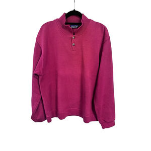 Patagonia 100% Cotton Red Knit Pullover Sweater Size Large Men's Casual Heavy